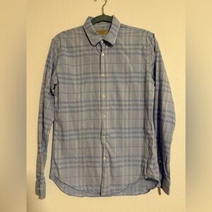 Burberry Abstract Check Long Sleeve Button Down
